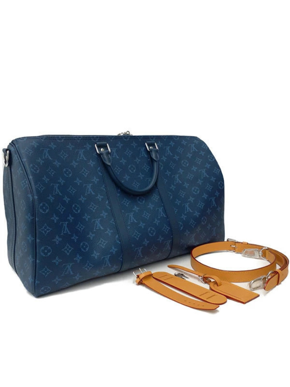 Louis Vuitton Keepall Bag Monogram Bandouliere Heritage Brown